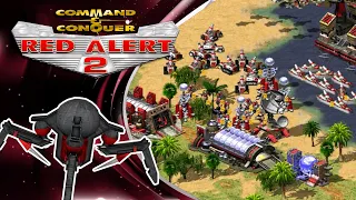 Red Alert 2 | Workers of The World, Unite! | (7 vs 1 + Superweapons)