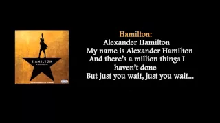 Hamilton - Alexander Hamilton lyrics