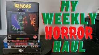 My Weekly 4k & Blu Ray Horror Haul.