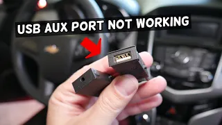 CHEVROLET CRUZE USB AUX PORT NOT WORKING REPLACEMENT REMOVAL