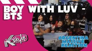 'BTS 'BOY WITH LUV' MASSIVE MV REACTION // 방탄소년단 리액션 아르헨티나'