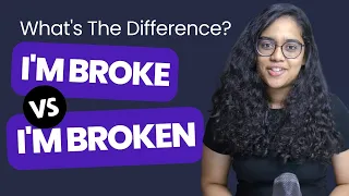 Confusing English Words & Phrases - Broke vs Broken | English Speaking Practice With Ananya #shorts