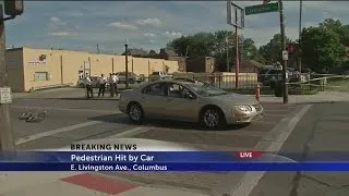 Pedestrian hit by car on south side