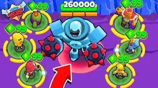 ВСЕ БРАВЛЕРЫ 99 БАНОК С УЛЬТОЙ ПРОТИВ БОССА РОБОТА! ОЛИМПИАДА BRAWL STARS #9