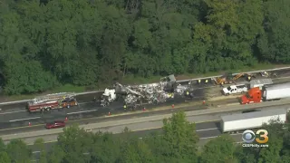 Tractor-Trailer Catches Fire After Accident On New Jersey Turnpike