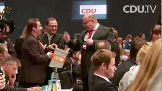 Angela Merkel auf dem CDU-Parteitag in 97,9 Sekunden