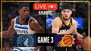 NBA LIVE! TIMBERWOLVES vs SUNS GAME 3 | 2024 NBA PLAYOFFS | April 27, 2024 | NBA 2K24