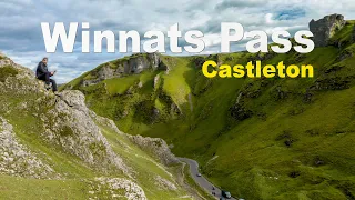 Winnats Pass Castleton Derbyshire | National Trust Peak District, Driving through & Drone footage 4K