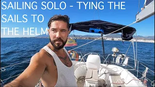 Self Steering a Sailing Yacht without Autopilot or a Wind Vane