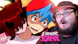 BOYFRIEND TURNS INTO A VAMPIRE - FRIDAY NIGHT FUNKIN ANIMATION By @feraanimations6589 REACTION!!!