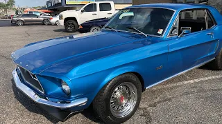 Test Drive 1968 Mustang 5.0 Fuel Injected SOLD for $15,900 Maple Motors #367