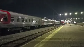 Отправления ЭП2К-240 с поездом 41/42 Великий Новгород Москва