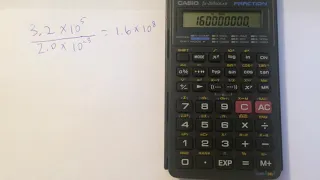 Scientific Notation on a Calculator (Casio fx-260)