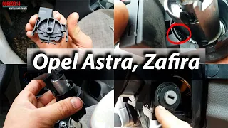 Opel Astra, Opel Zafira. Detailed replacement of the contact group.