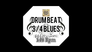 Drum Beat l Metronome 3/4 Blues 140 Bpm