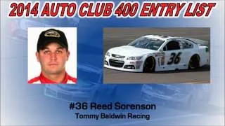 2014 Auto Club 400 Entry List