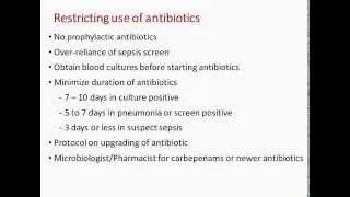 Rational Use of Antibiotics in the NICU