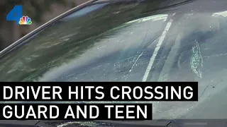 Driver Strikes Teen and Crossing Guard in Valley Glen | NBCLA