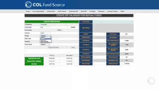 COL Fund Source: How to Create an EIP Schedule