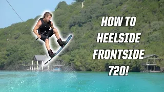 HEELSIDE FRONTSIDE 720 - HOW TO - BOAT - WAKEBOARDING