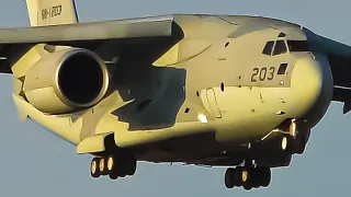 SPECTACULAR Japan JASDF Kawasaki C-2 Landing | 2019 Avalon Airshow | Avalon Airport Plane Spotting