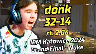 MVP! Spirit donk (32-14) vs FaZe (nuke) | IEM Katowice grand Finals 2024 | Feb 11, 2024 | #cs2