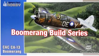 Special Hobby 1/48 CAC CA13 Boomerang Build, Part 2