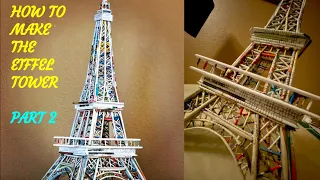 How to make an Eiffel Tower out of paper Part 2 (With measurements)