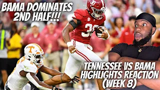 REACTION TO #17 Tennessee VS #11 Alabama Highlights | 2023 Week 8 College Football Highlights