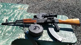WASR 10 AK-47 Steel Bolt Hold Open and Drum Mag Review