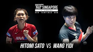T2 Diamond 2019 Singapore (R16) | Hitomi Sato vs Wang Yidi | Full Match