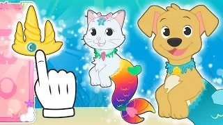 BABY PETS 🐚 Kira and Max Dress up as Mermaids 🧜‍♀️ Educational Cartoons