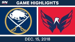 NHL Highlights | Sabres vs. Capitals - Dec 15, 2018