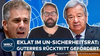 GUTERRES RÜCKTRITT GEFORDERT: "Israel hat das Recht sich zu wehren" – Eklat im UN-Sicherheitsrat