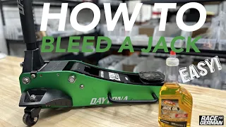 How to Bleed a Harbor Freight Car Jack - Easy Fix