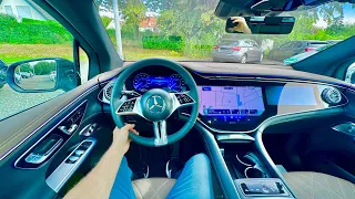 New Mercedes EQE SUV Test Drive POV