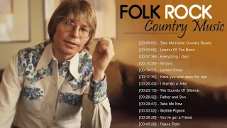 BEST OF FOLK ROCK COUNTRY MUSIC💗John Denver, Jim Croce, Cat Stevens, Folk Rock Country With Lyric