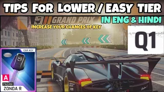 Asphalt 9 | Pagani Zonda Grand Prix | Qualification | Tips to get Easy Tier & Key | Q1-Best Strategy