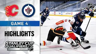 NHL Highlights | Flames @ Jets, GM.4 - Aug. 6, 2020