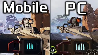 Apex Legends [Mobile vs PC] All Weapons Comparison