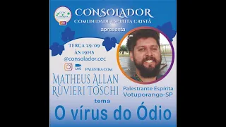 LIVE/PALESTRA: O VÍRUS DO ÓDIO