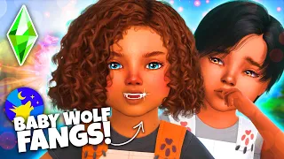 baby wolves are SAVAGE! (The Sims 4 Werewolves! 🐺Ep 9)