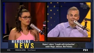 The HERD | Colin & Taylor REACT to Lakers "fraught with dysfunction" under Magic , Rob Pelinka