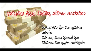 අති ප්‍රභල ධනාත්මක ස්වයo යෝජනා ඔබේ ජීවිතයේ ධනය දිනෙන් දින වර්ධනය කරගන්න.Powerfull money affirmation