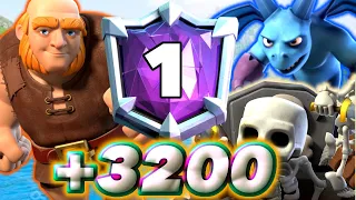 🏆+3200 with Giant Graveyard deck😉-Clash Royale