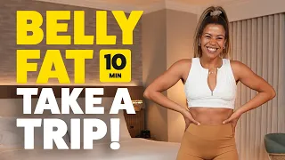 10 MIN HOTEL ABS HIIT WORKOUT | BEGINNER FRIENDLY, NO EQUIPMENT