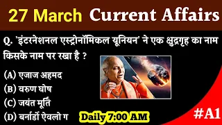 27 March 2024 Current Affairs | Today Current Affairs | Daily Current Affairs | Current Affairs 2024