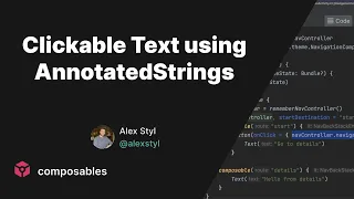 Create Clickable Text using AnnotatedStrings