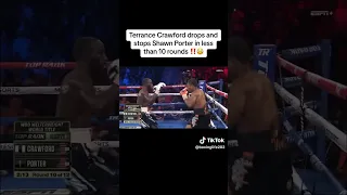 Bud Crawford drops and stops Shawn porter in under 10 rounds ‼️🎯#Street life cartelTv #short #fyp