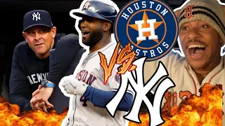 ASTROS CRUSH THE YANKEES! || ASTROS VS YANKEES GAME 3 HIGHLIGHTS FAN REACTION [ASTROS FINALLY WIN!]